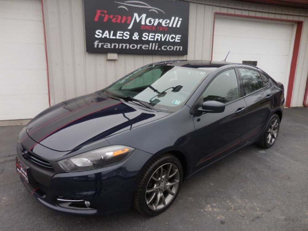 2013 Blue Dodge Dart (1C3CDFBAXDD) with an L4, 2.0L; DOHC 16V engine, AT transmission, located at 8464 Route 219, Brockway, PA, 15824, (814) 265-1330, 41.226871, -78.780518 - Photo #0