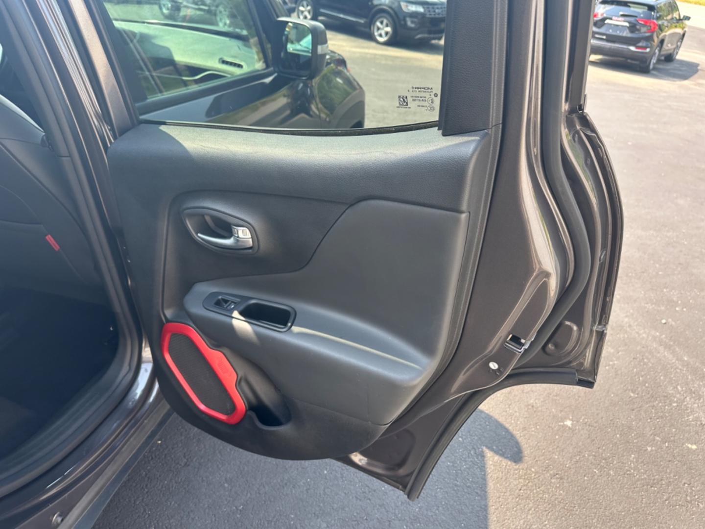 2018 Charcoal Jeep Renegade (ZACCJBCB5JP) , AUTO transmission, located at 8464 Route 219, Brockway, PA, 15824, (814) 265-1330, 41.226871, -78.780518 - Clean, good looking 2018 Jeep Renegade Trailhawk 4wd well equipped with leather interior, powerseat, factory blacked out wheels, Navigation, and ONLY 65000 miles. This suv is serviced, Pa-Inspected, and comes with warranty. - Photo#13