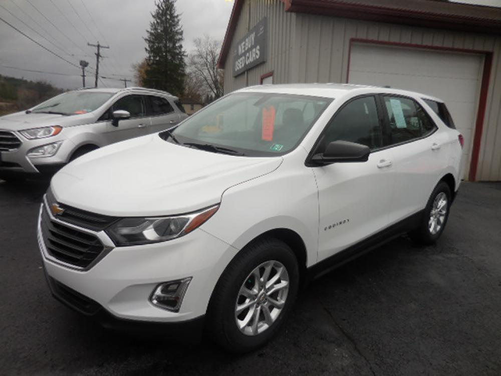 2018 White Chevrolet Equinox LS AWD (2GNAXREV4J6) with an 1.5L L4 DIR DOHC 16V TURBO engine, 6A transmission, located at 8464 Route 219, Brockway, PA, 15824, (814) 265-1330, 41.226871, -78.780518 - Clean, 1-owner 2018 Chevrolet Equinox LS All Wheel Drive with 4 cylinder, air condition, power windows and locks, factory alloys and ONLY 21,000 miles. This Chevy suv is serviced, Pa-inspected with new tires, and comes with remaining factory warranty. Priced to sell so hurry in this one won't last l - Photo #0