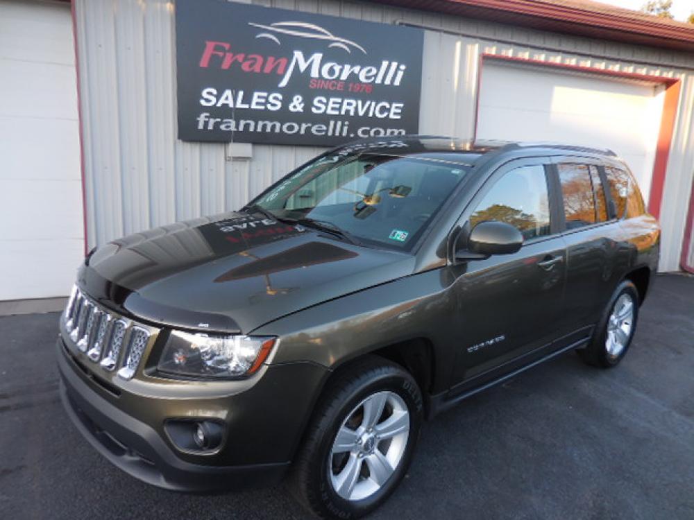 2015 Green Jeep Compass Latitude 4WD (1C4NJDEB8FD) with an 2.4L L4 DOHC 16V engine, Continuously Variable Transmission transmission, located at 8464 Route 219, Brockway, PA, 15824, (814) 265-1330, 41.226871, -78.780518 - Good looking local trade in with lots of equipment and well taken care of. Stop in and check out this 2015 Jeep Compass Latitde 4wheel drive with air condition, power windows and locks, heated front seats, power sunroof and much more. This suv is serviced and Pa-inspected. Comes with a 12 month/1200 - Photo #0