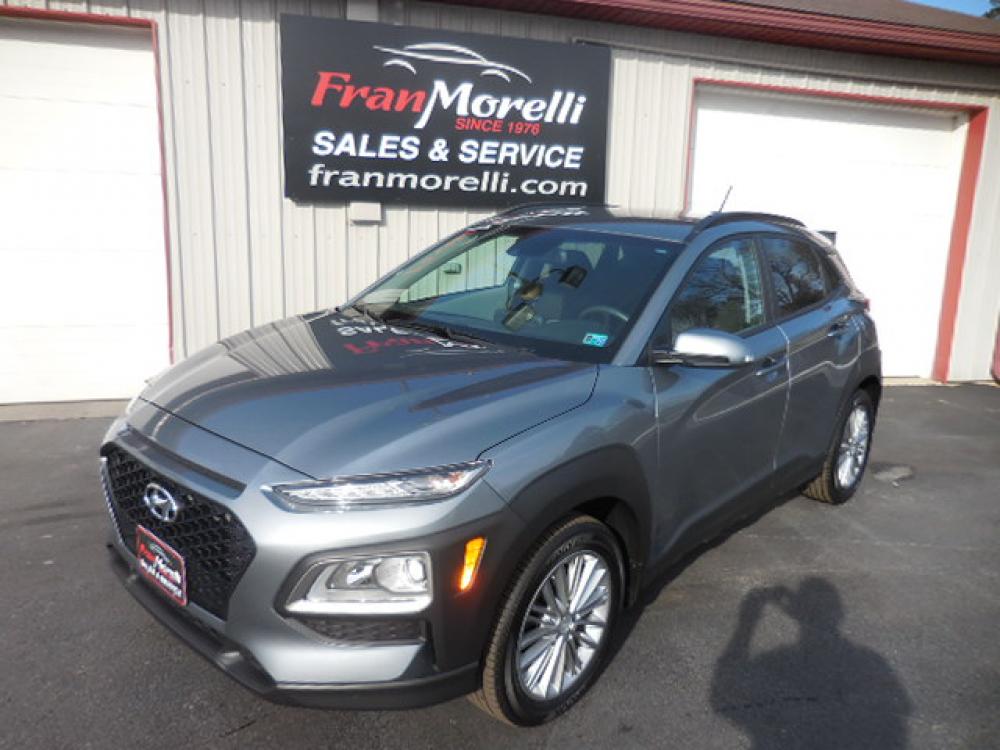 2020 Gray Hyundai Kona SEL AWD (KM8K2CAA0LU) with an 2.0L L4 DOHC 16V engine, 6A transmission, located at 8464 Route 219, Brockway, PA, 15824, (814) 265-1330, 41.226871, -78.780518 - Next to new but save thousands on this 2020 Hyundai Kona SEL ALL WHEEL DRIVE with 4 cylinder engine, air condition, power windows and locks, power seat, factory alloys and ONLY 4300 miles. This Hyundai is clean, serviced,and comes with lots of factory warranty. - Photo #0