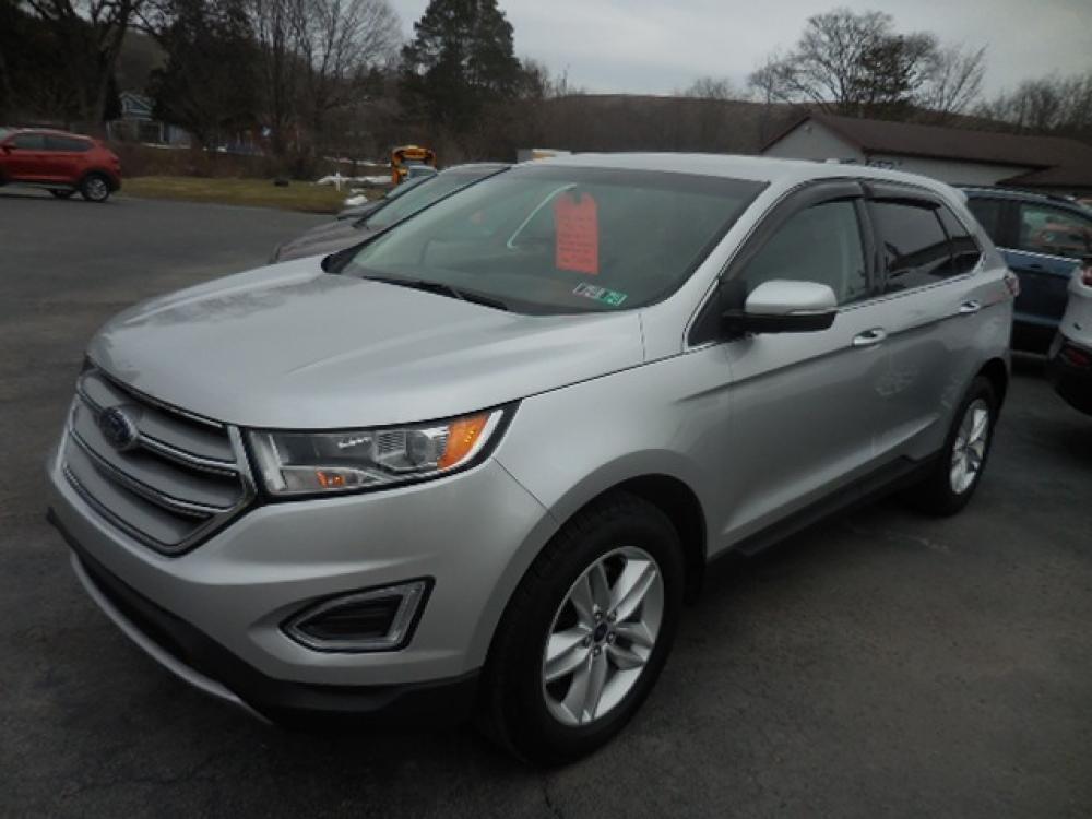 2017 Silver Ford Edge SEL AWD (2FMPK4J99HB) with an 2.0L L4 DOHC 16V engine, 6A transmission, located at 8464 Route 219, Brockway, PA, 15824, (814) 265-1330, 41.226871, -78.780518 - Photo #0