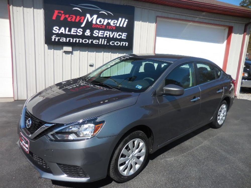 2017 Gray Nissan Sentra S 6MT (3N1AB7AP7HY) with an 1.8L L4 SFI DOHC 16V engine, AUTO transmission, located at 8464 Route 219, Brockway, PA, 15824, (814) 265-1330, 41.226871, -78.780518 - Photo #0
