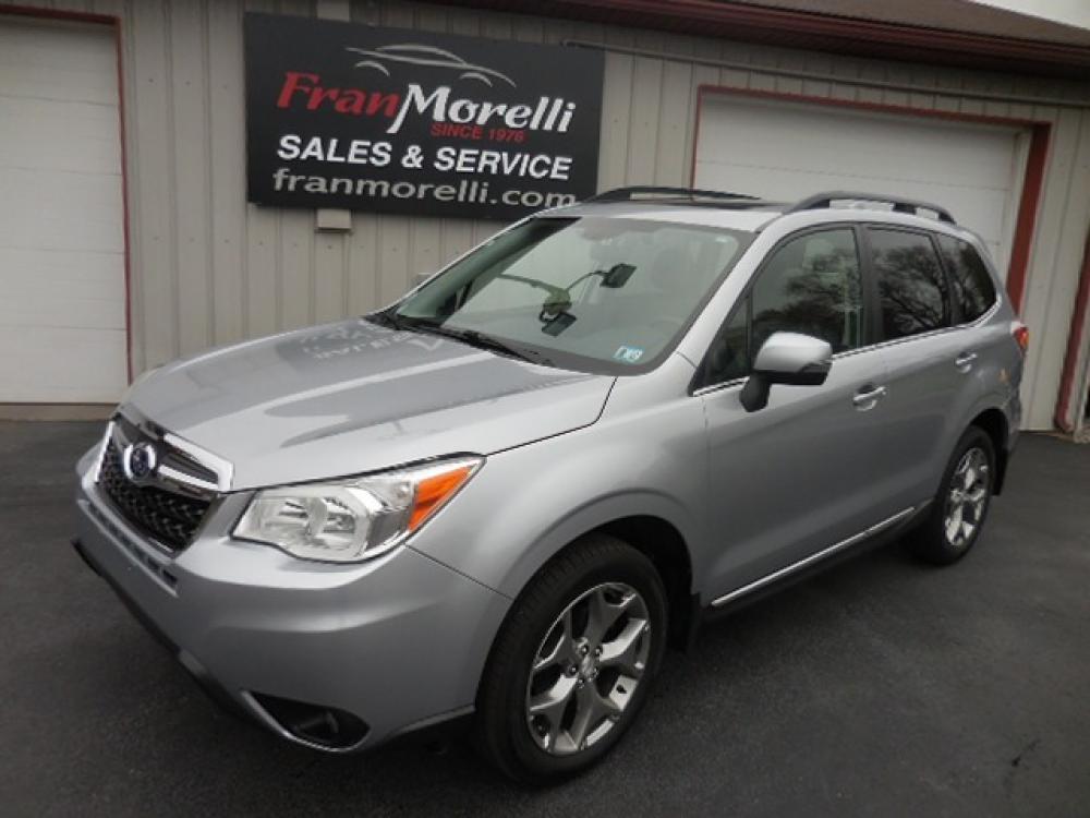 2016 Silver Subaru Forester 2.5i Touring (JF2SJAXC0GH) with an 2.5L H4 SOHC 16V engine, CVT transmission, located at 8464 Route 219, Brockway, PA, 15824, (814) 265-1330, 41.226871, -78.780518 - Photo #0