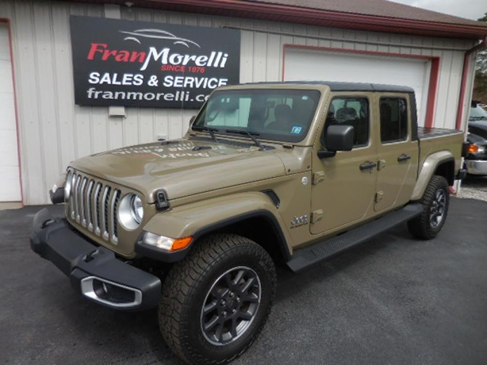 2020 Green Jeep Gladiator Overland (1C6HJTFG0LL) with an 3.6L V6 DOHC 24V engine, 6M transmission, located at 8464 Route 219, Brockway, PA, 15824, (814) 265-1330, 41.226871, -78.780518 - Photo #0