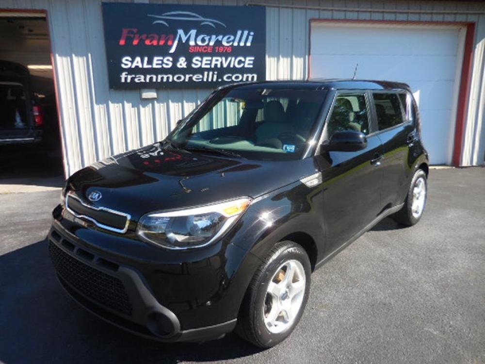 2014 Black Kia Soul Base (KNDJN2A26E7) with an 1.6L L4 DOHC 16V engine, located at 8464 Route 219, Brockway, PA, 15824, (814) 265-1330, 41.226871, -78.780518 - Photo #0