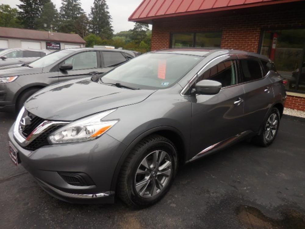 2017 Gray Nissan Murano Platinum AWD (5N1AZ2MH4HN) with an 3.5L V6 DOHC 24V engine, CVT transmission, located at 8464 Route 219, Brockway, PA, 15824, (814) 265-1330, 41.226871, -78.780518 - Photo #0