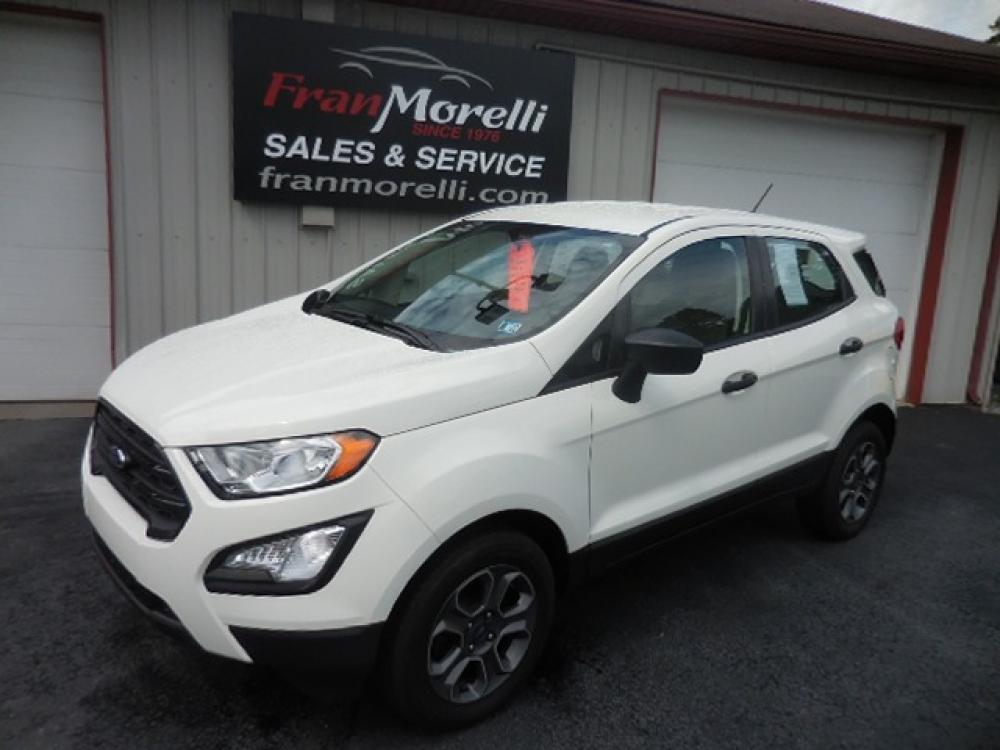 2019 White Ford EcoSport S AWD (MAJ6S3FL5KC) with an 2.0L L4 DOHC 16V engine, 6A transmission, located at 8464 Route 219, Brockway, PA, 15824, (814) 265-1330, 41.226871, -78.780518 - Clean, well taken care of 2019 Ford Ecosport S Front wheel drive with 4 cyclinder engine, air condition, power windows and locks, factory alloy wheels, back up camera and only 27000 miles. This Ford suv is serviced, Pa-inspected, and comes with remaining factory warranty. Save $$$ on this Ford suv. - Photo #0