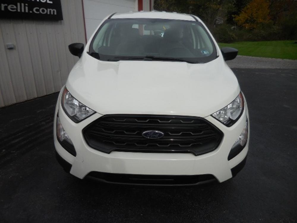 2019 White Ford EcoSport S AWD (MAJ6S3FL5KC) with an 2.0L L4 DOHC 16V engine, 6A transmission, located at 8464 Route 219, Brockway, PA, 15824, (814) 265-1330, 41.226871, -78.780518 - Clean, well taken care of 2019 Ford Ecosport S Front wheel drive with 4 cyclinder engine, air condition, power windows and locks, factory alloy wheels, back up camera and only 27000 miles. This Ford suv is serviced, Pa-inspected, and comes with remaining factory warranty. Save $$$ on this Ford suv. - Photo #1