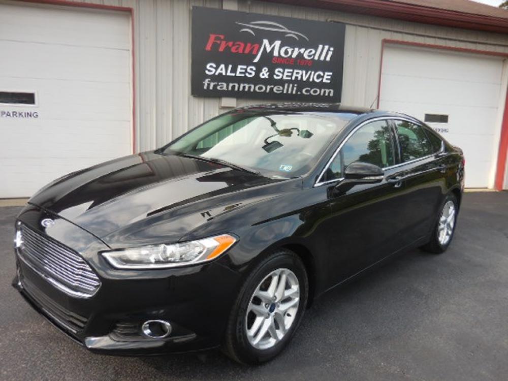 2016 Black Ford Fusion SE (3FA6P0HDXGR) with an 1.5L L4 DOHC 16V engine, 6-Speed Automatic transmission, located at 8464 Route 219, Brockway, PA, 15824, (814) 265-1330, 41.226871, -78.780518 - Photo #0