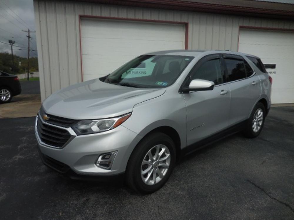 2018 Gray Chevrolet Equinox LT AWD (2GNAXSEV8J6) with an 1.5L L4 DIR DOHC 16V TURBO engine, 6A transmission, located at 8464 Route 219, Brockway, PA, 15824, (814) 265-1330, 41.226871, -78.780518 - Photo #0