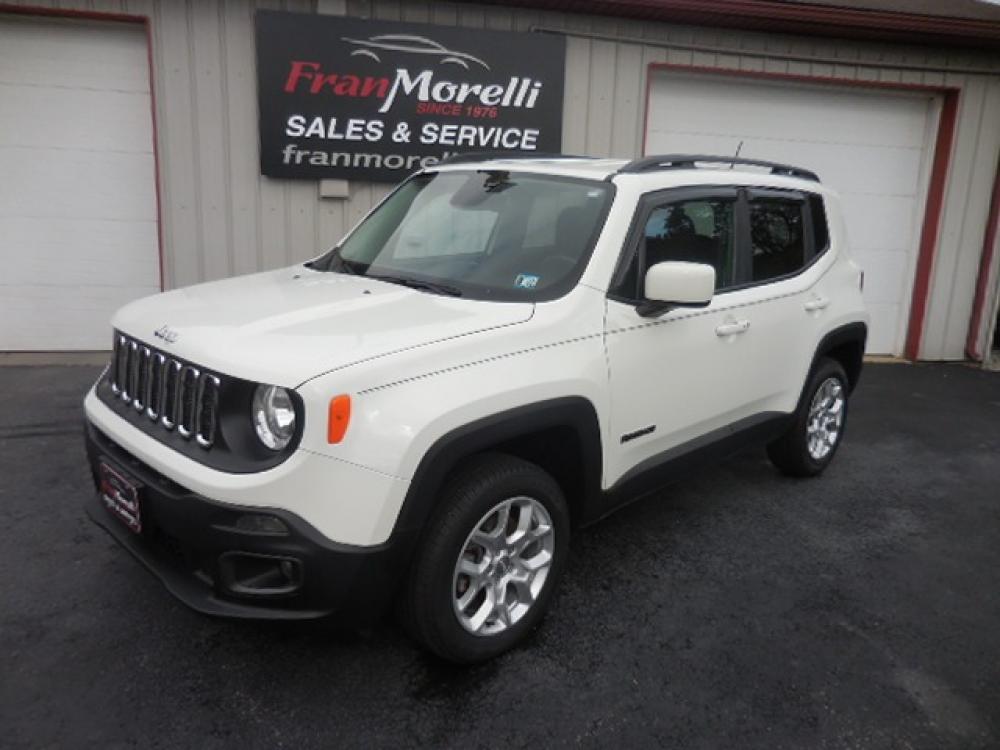 2017 White Jeep Renegade Latitude 4WD (ZACCJBBB1HP) with an 2.4L L4 DOHC 16V engine, 6M transmission, located at 8464 Route 219, Brockway, PA, 15824, (814) 265-1330, 41.226871, -78.780518 - Good looking pre owned 2017 Jeep Renegade Latitude 4wd well equipped and serviced up. This Jeep suv has cloth interior, air condition, power windows and locks, factory alloys, and ONLY 40,000 miles. Serviced, Pa-Inspected, and comes with a 12 month/12000 mile warranty. - Photo #0