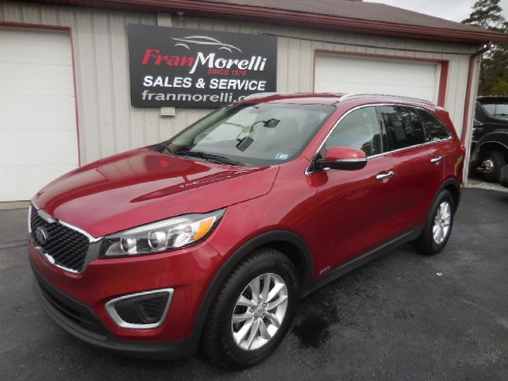 2017 Red Kia Sorento LX AWD (5XYPGDA37HG) with an 2.4L L4 DOHC 16V engine, 6A transmission, located at 8464 Route 219, Brockway, PA, 15824, (814) 265-1330, 41.226871, -78.780518 - Photo #0