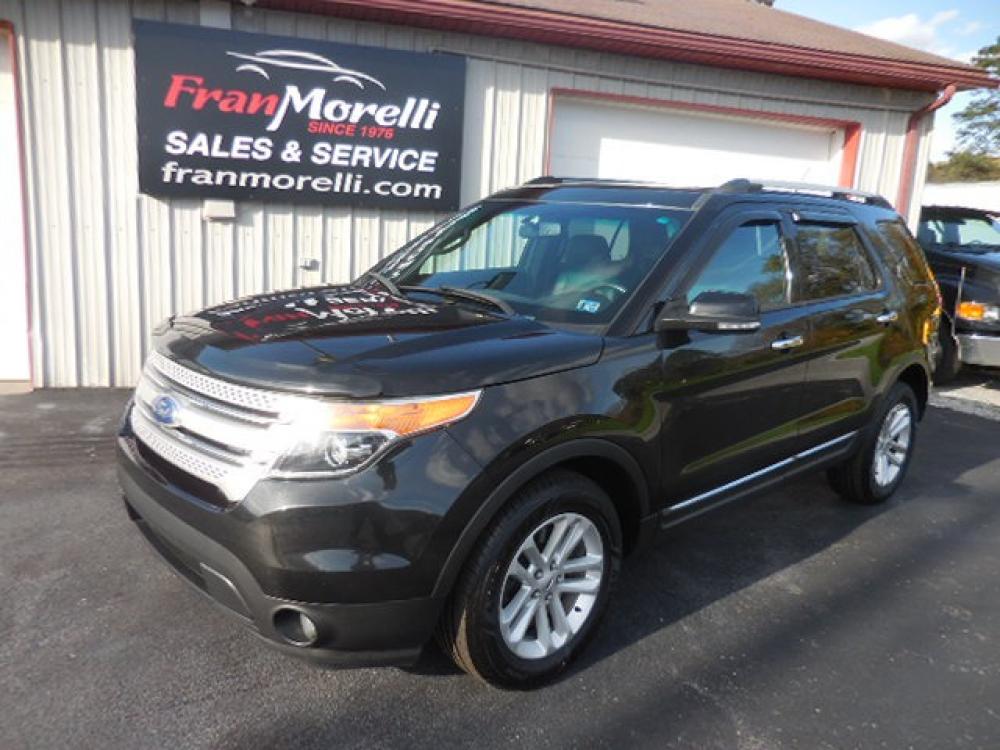 2015 Black Ford Explorer XLT 4WD (1FM5K8D87FG) with an 3.5L V6 DOHC 24V engine, 6-Speed Automatic transmission, located at 8464 Route 219, Brockway, PA, 15824, (814) 265-1330, 41.226871, -78.780518 - Fresh local trade in very nice shape. Must see 2015 Ford Explorer XLT with 4-wheel drive, leather interior with front heated/power seat, dual sunroof, air condition, power windows and locks, factory wheels, 7-passenger, rear a/c and much more. This pre owned Ford suv is serviced, Pa-Inspected, and p - Photo #0