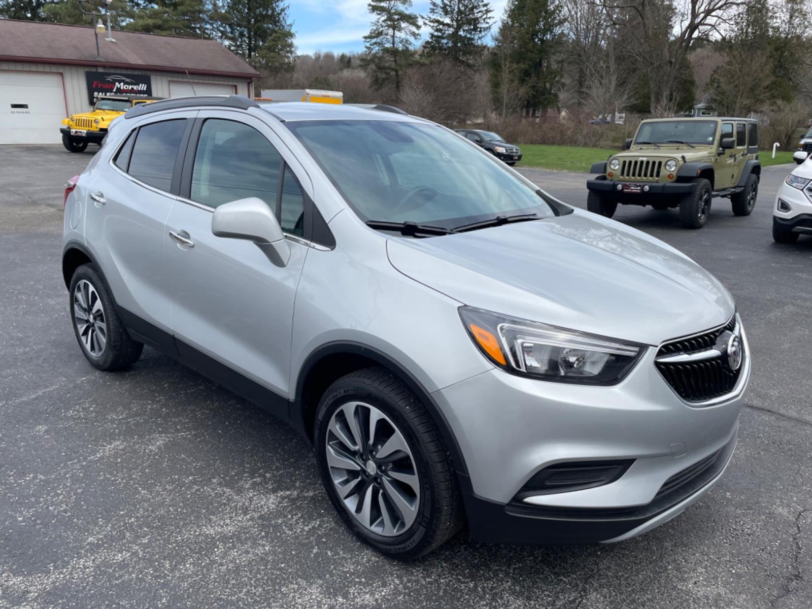 2021 Silver Buick Encore Preferred AWD (KL4CJESB8MB) with an 1.4L L4 DOHC 16V TURBO engine, 6A transmission, located at 8464 Route 219, Brockway, PA, 15824, (814) 265-1330, 41.226871, -78.780518 - Great shape and low miles on this local preowned 2021 Buick Encore Preferred AWD with cloth interior, powerseat, air condition, power windows and locks, factory alloys, and ONLY 21000 miles. This Buick suv is serviced, Pa-Inspected, and comes with factory warranty. Hurry in this one won't last long - Photo #17