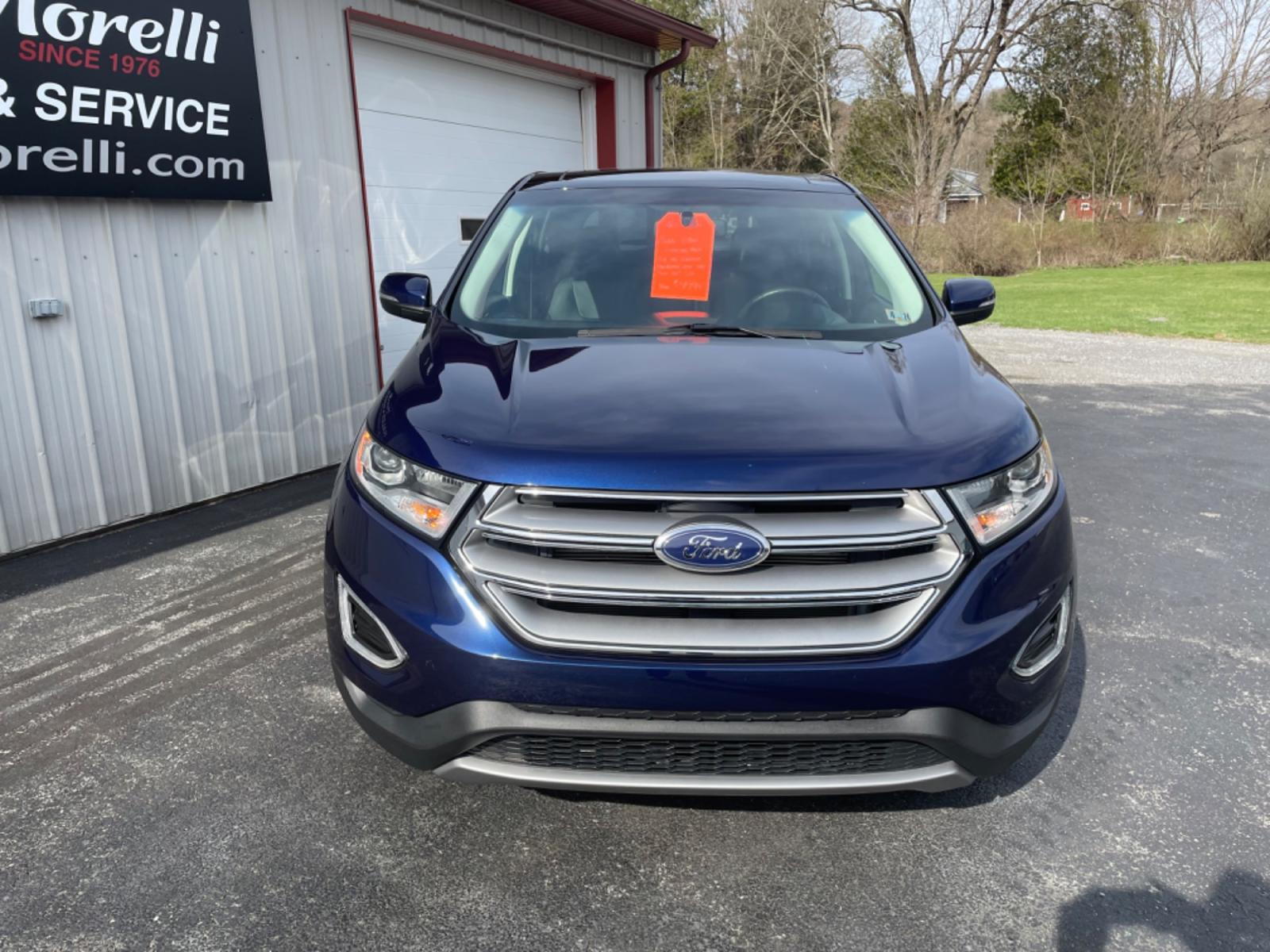 2016 Blue Ford Edge Titanium AWD (2FMPK4K8XGB) with an 3.5L V6 DOHC 24V engine, 6A transmission, located at 8464 Route 219, Brockway, PA, 15824, (814) 265-1330, 41.226871, -78.780518 - Sharp looking pre owned 2016 Ford Edge Titanium AWD well equipped and serviced up. This used Ford suv comes nicely equipped with leather interior, power/heated/cool front seats, navigation, air condition, power windows and locks, pano roof, factory alloys and much more. ONLY 61000 miles on this Edge - Photo #24