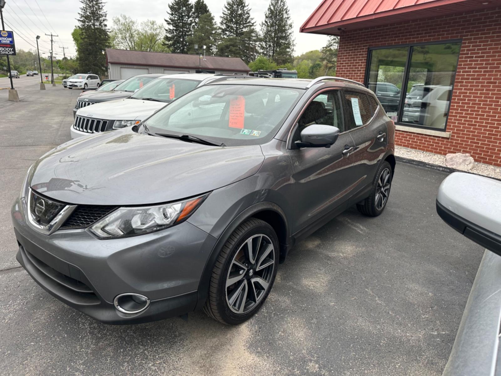 2017 Gray Nissan Rogue Sport SL AWD (JN1BJ1CR6HW) with an 2.0L L4 DOHC 16V engine, CVT transmission, located at 8464 Route 219, Brockway, PA, 15824, (814) 265-1330, 41.226871, -78.780518 - Good looking pre owned 2017 Nissan Rogue Sport SL Awd with leather interior, power/heated front seats, sunroof, navigation, factory alloys and much more. Only 93000 miles and on this unit and comes serviced! - Photo #0