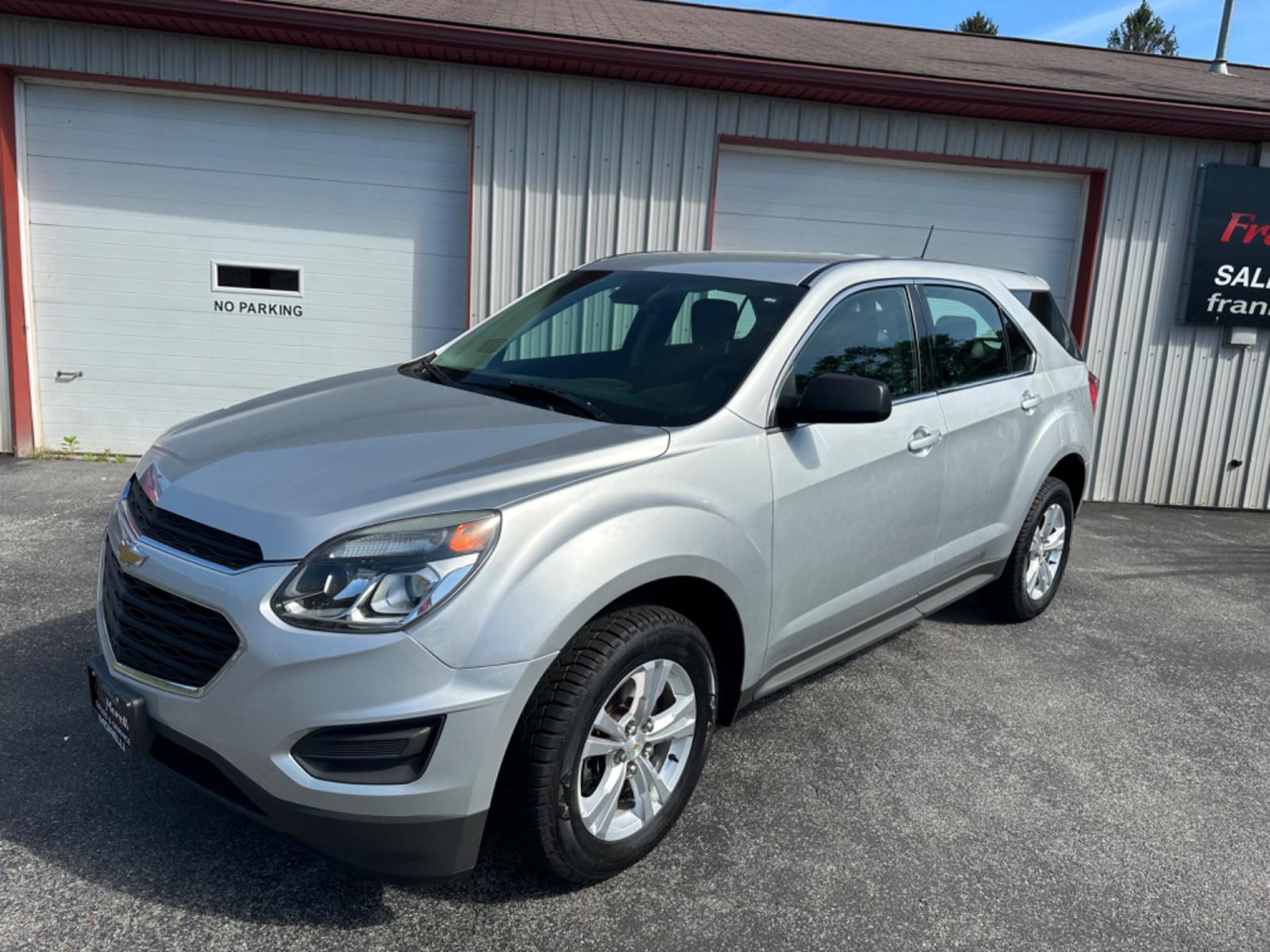 2016 Gray Chevrolet Equinox LS 2WD (2GNALBEK0G1) with an 2.4L L4 DOHC 16V FFV engine, 6A transmission, located at 8464 Route 219, Brockway, PA, 15824, (814) 265-1330, 41.226871, -78.780518 - Locally owned and in very nice shape. Stop in and check out this pre owned 2016 Chev Equinox LS FWD with only 72800 miles. This Chevy suv is nicely equipped, serviced and ready to go. - Photo #0