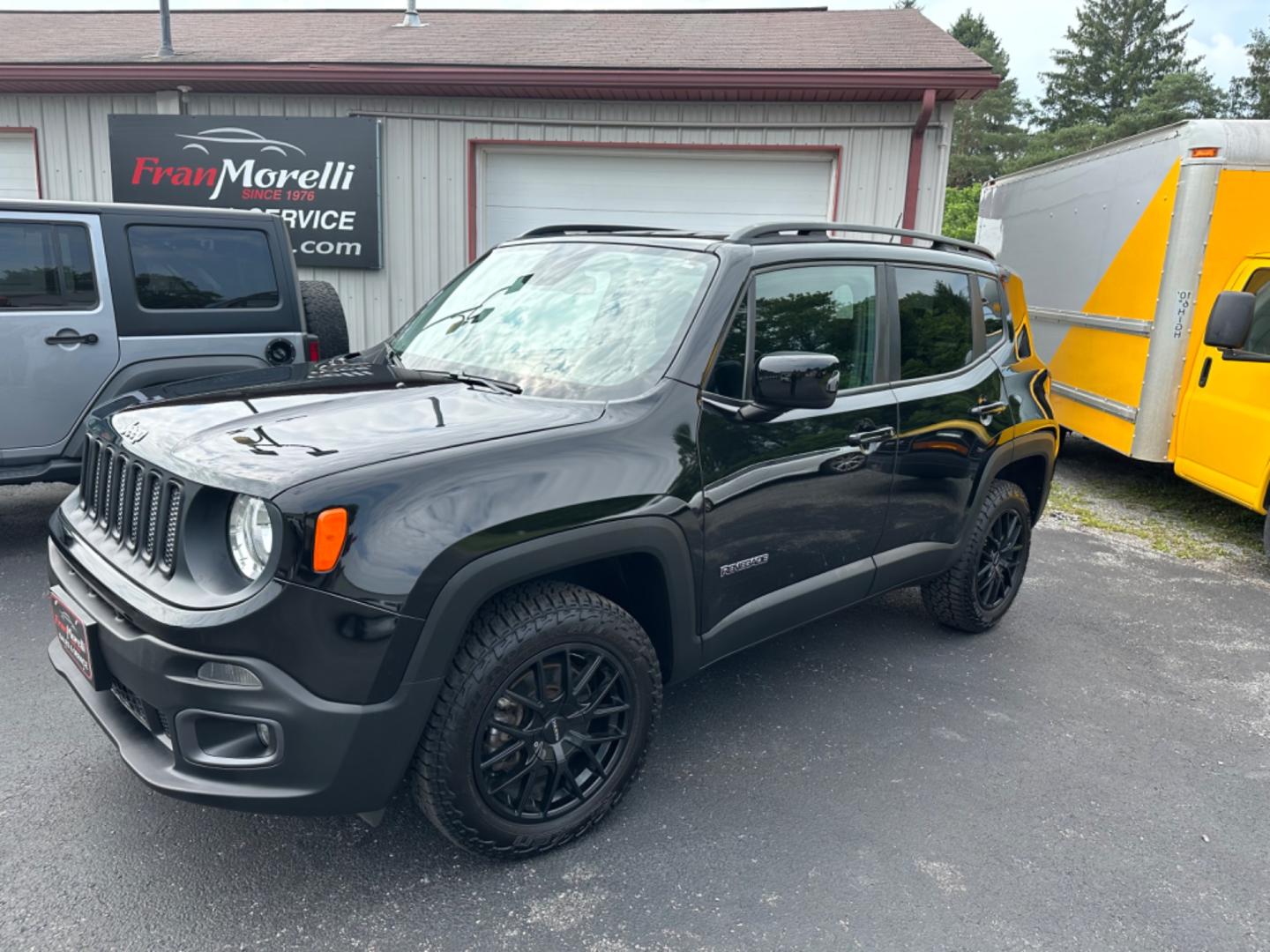 2017 Black Jeep Renegade Latitude 4WD (ZACCJBBB7HP) with an 2.4L L4 DOHC 16V engine, 6M transmission, located at 8464 Route 219, Brockway, PA, 15824, (814) 265-1330, 41.226871, -78.780518 - Good looking, 1-owner 2017 Jeep Renegade Latitude 4wd with blacked out alloy wheels, air condition, power windows and locks, back up camera and only 40,000 miles. This Jeep suv is serviced, inspected, and comes with a warranty. Priced to sell, don't miss out on this sweet ride. - Photo#0