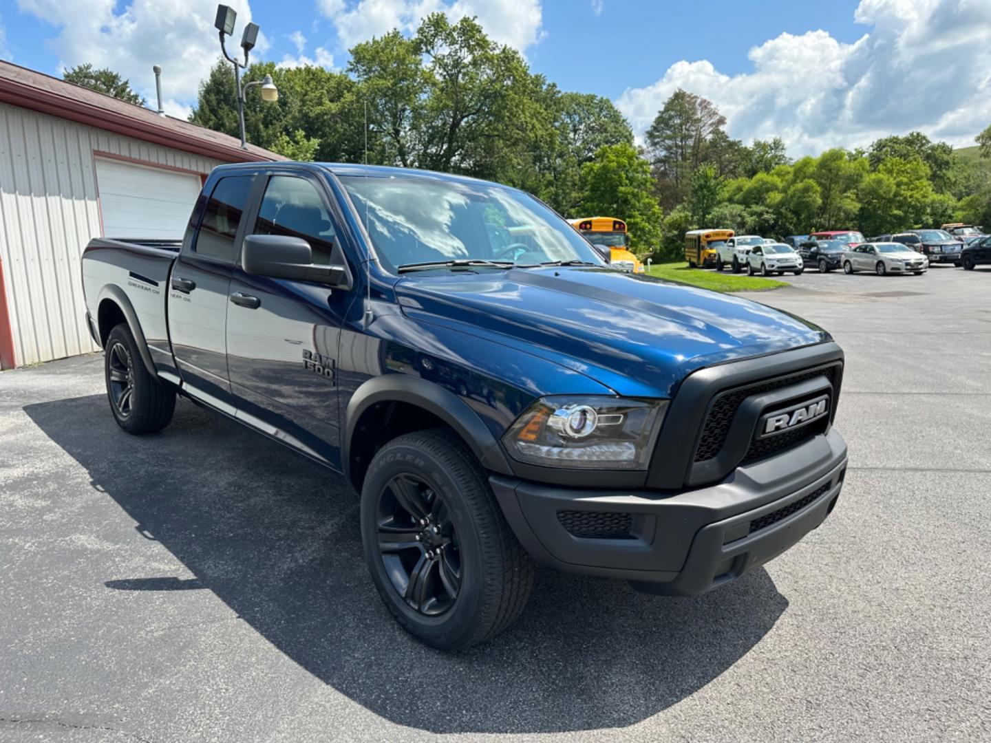 2022 Blue RAM 1500 SLT Quad Cab 4WD (1C6RR7GG3NS) with an 3.6L V6 DOHC 24V FFV engine, 8A transmission, located at 8464 Route 219, Brockway, PA, 15824, (814) 265-1330, 41.226871, -78.780518 - Local 1-owner with ONLY 1200 miles. Warlock package with 3.6/V6, air condition, power windows and locks, factory alloys, hitch, and next to new. Lots of factory remaining warranty. - Photo#17