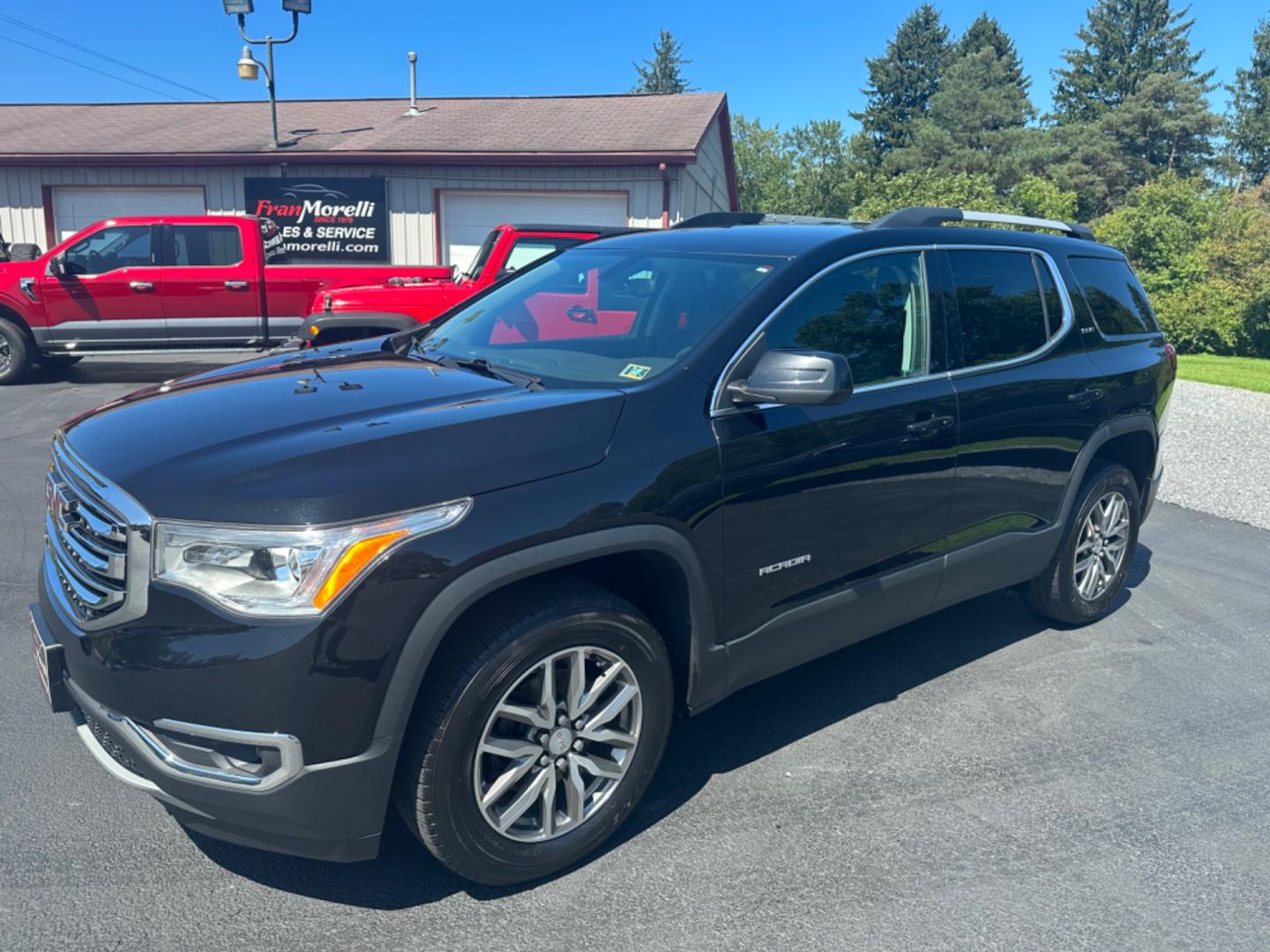 2019 Black GMC Acadia SLE-2 AWD (1GKKNSLSXKZ) with an 3.6L V6 DOHC 24V engine, 6A transmission, located at 8464 Route 219, Brockway, PA, 15824, (814) 265-1330, 41.226871, -78.780518 - Sharp looking 2019 GMC Acadia SLE All Wheel Drive with v6, air condition, power windows and locks, power/heated front seats, factory alloys, quad seating, rear a/c, 6-passenger and much more. ONLY 60,000 miles on this 1-owner GMC. Stop and see the Morelli boys for your next car purchase. Servficed a - Photo#0