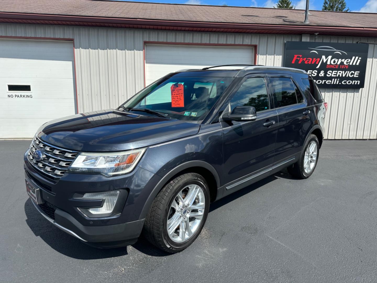 2017 Blue Ford Explorer XLT 4WD (1FM5K8D83HG) with an 3.5L V6 DOHC 24V engine, 6A transmission, located at 8464 Route 219, Brockway, PA, 15824, (814) 265-1330, 41.226871, -78.780518 - Photo#0