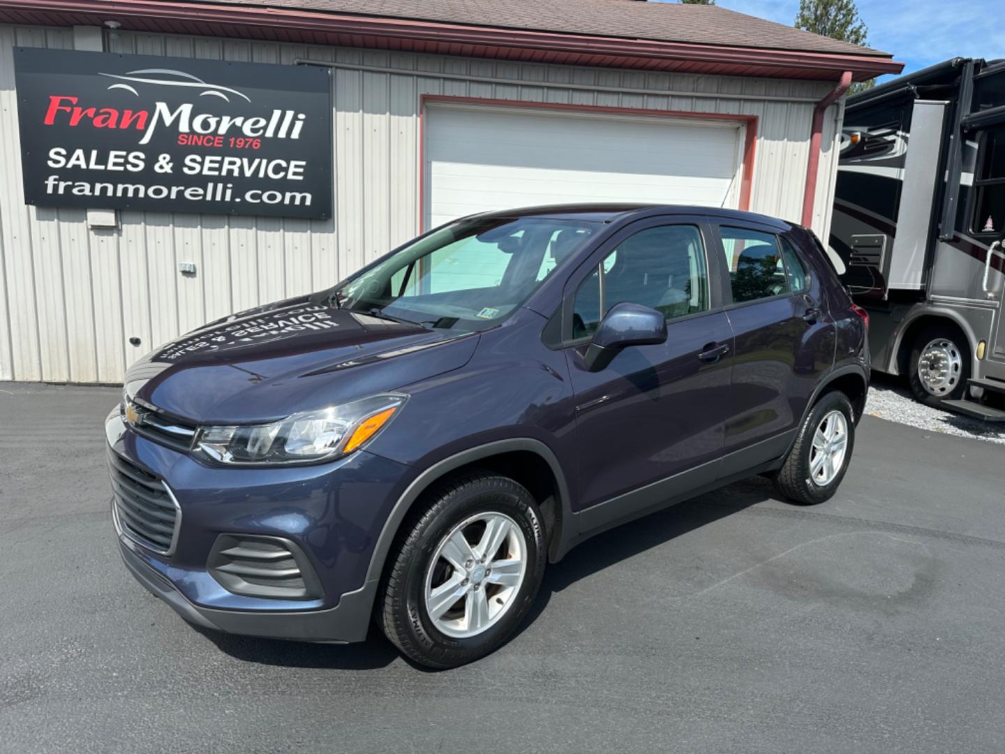 2019 Blue Chevrolet Trax LS AWD (3GNCJNSB1KL) with an 1.4L L4 DOHC 16V engine, 6A transmission, located at 8464 Route 219, Brockway, PA, 15824, (814) 265-1330, 41.226871, -78.780518 - Photo#0