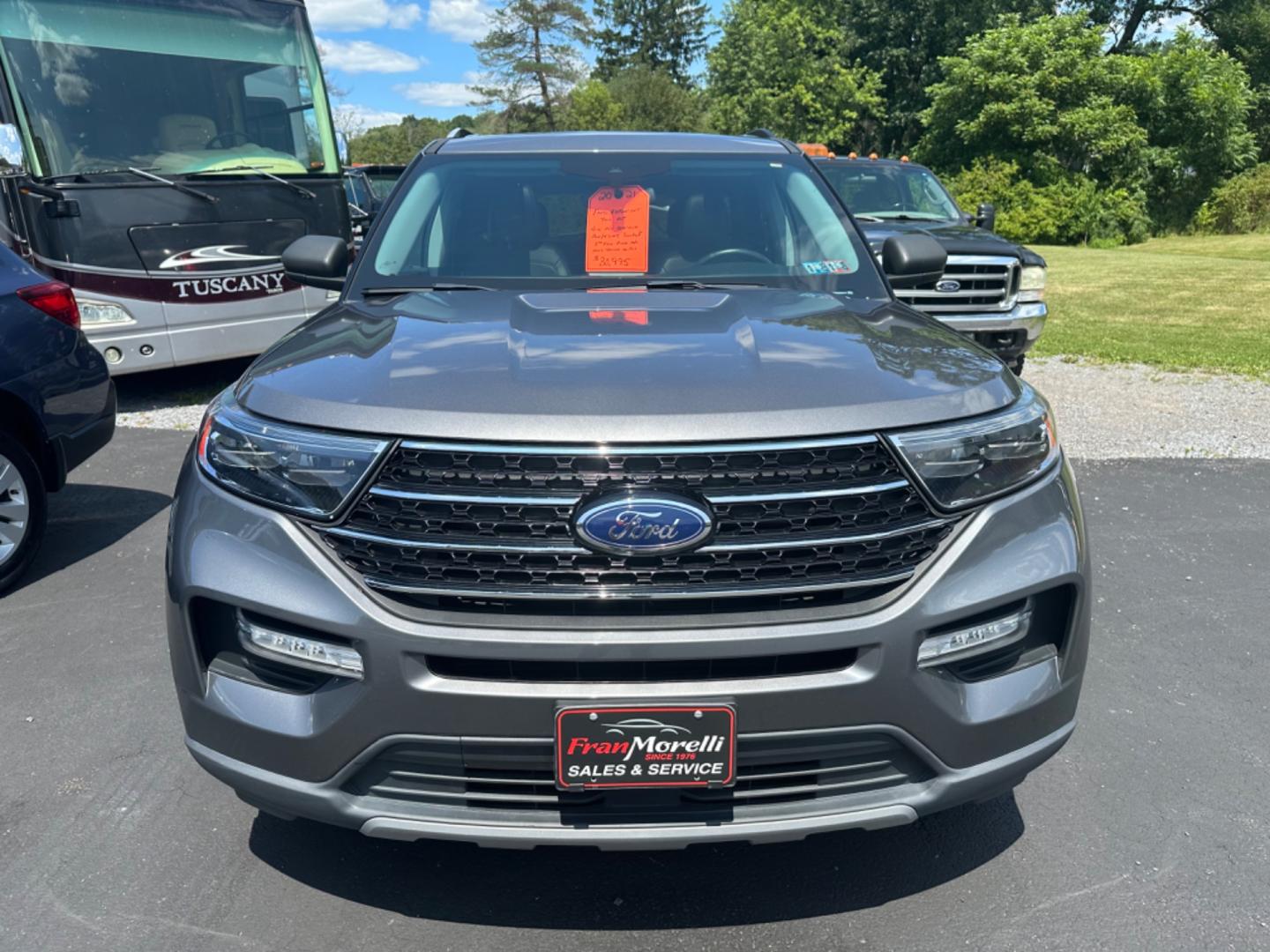 2021 Blue Ford Explorer (1FMSK8DH3MG) with an 4 engine, located at 8464 Route 219, Brockway, PA, 15824, (814) 265-1330, 41.226871, -78.780518 - Good looking 1-owner 2021 Ford Explorer XLT with leather interior, power/heated front seats, pano roof, 3rd row seating with rear a/c, factory alloys, navigation and ONLY 40000 miles. This Ford suv is serviced and comes with a warranty. - Photo#16