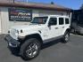 2018 White Jeep Wrangler Unlimited Sahara (1C4HJXEN6JW) with an 2.0L L4 DOHC 16V TURBO engine, 6A transmission, located at 8464 Route 219, Brockway, PA, 15824, (814) 265-1330, 41.226871, -78.780518 - Fresh local trade in very nice shape and well equipped...stop in and see this 2018 Jeep Wrangler Unlimited Sahara with leather interior, power top, lift kit, a/c, power windows and locks, back up camera, and much more. Low miles, serviced, and comes with a warranty. - Photo#0