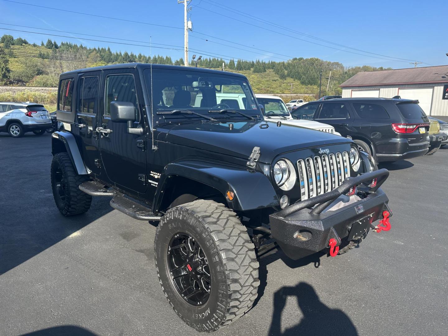 2016 Black Jeep Wrangler Unlimited Sahara 4WD (1C4BJWEGXGL) with an 3.6L V6 DOHC 24V FFV engine, located at 8464 Route 219, Brockway, PA, 15824, (814) 265-1330, 41.226871, -78.780518 - WOW...stop in and check out this 2016 Jeep Wrangler Sahara 4x4 out well equipped and serviced up. Comes with V6 engine, hard top, automatic transmission, air condition, power windows and locks, lift kit, and ONLY 61000 miles. - Photo#18