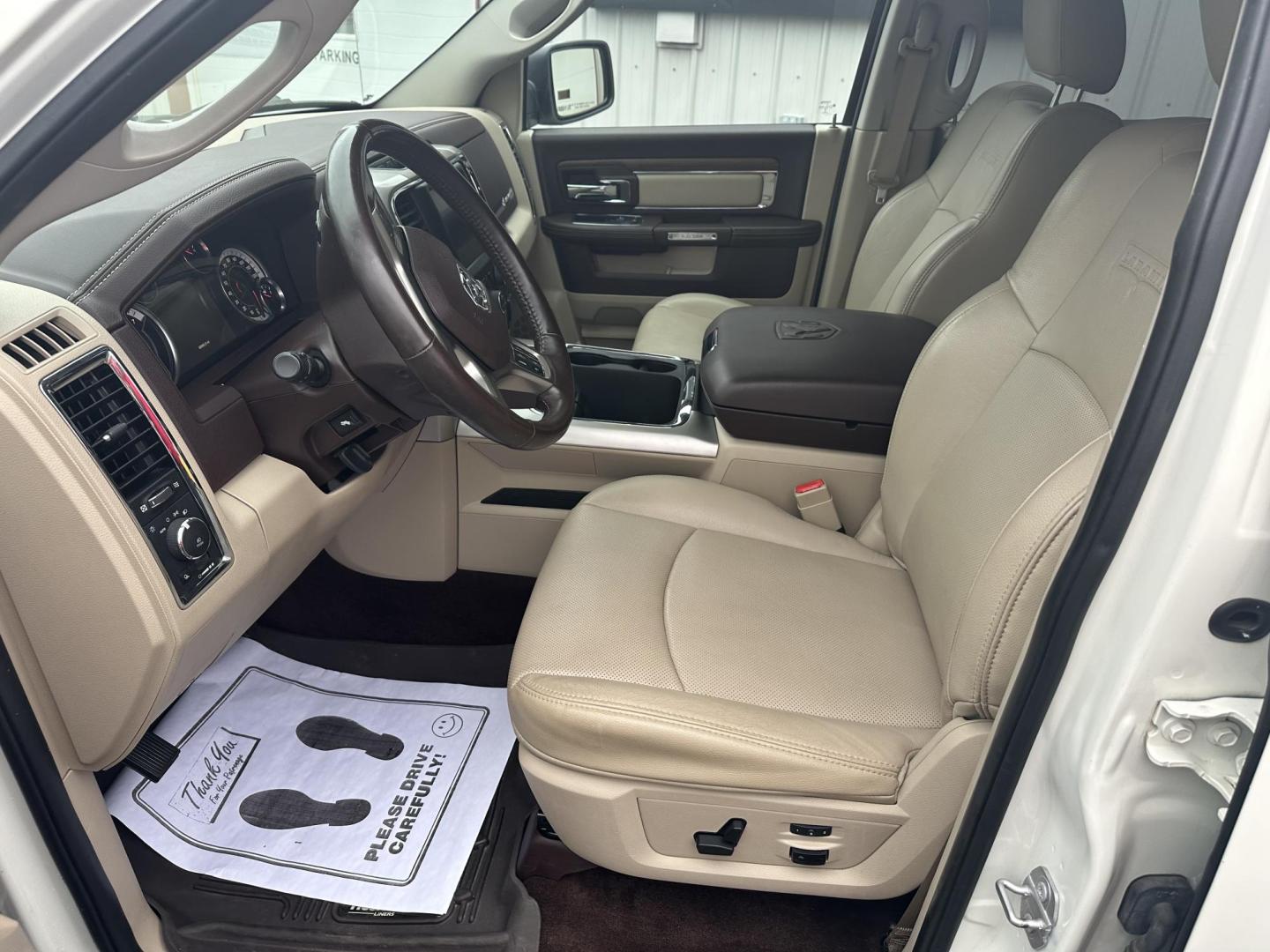 2017 White RAM 1500 Laramie Crew Cab SWB 4WD (1C6RR7NT7HS) with an 5.7L V8 OHV 16V engine, 8A transmission, located at 8464 Route 219, Brockway, PA, 15824, (814) 265-1330, 41.226871, -78.780518 - Photo#3