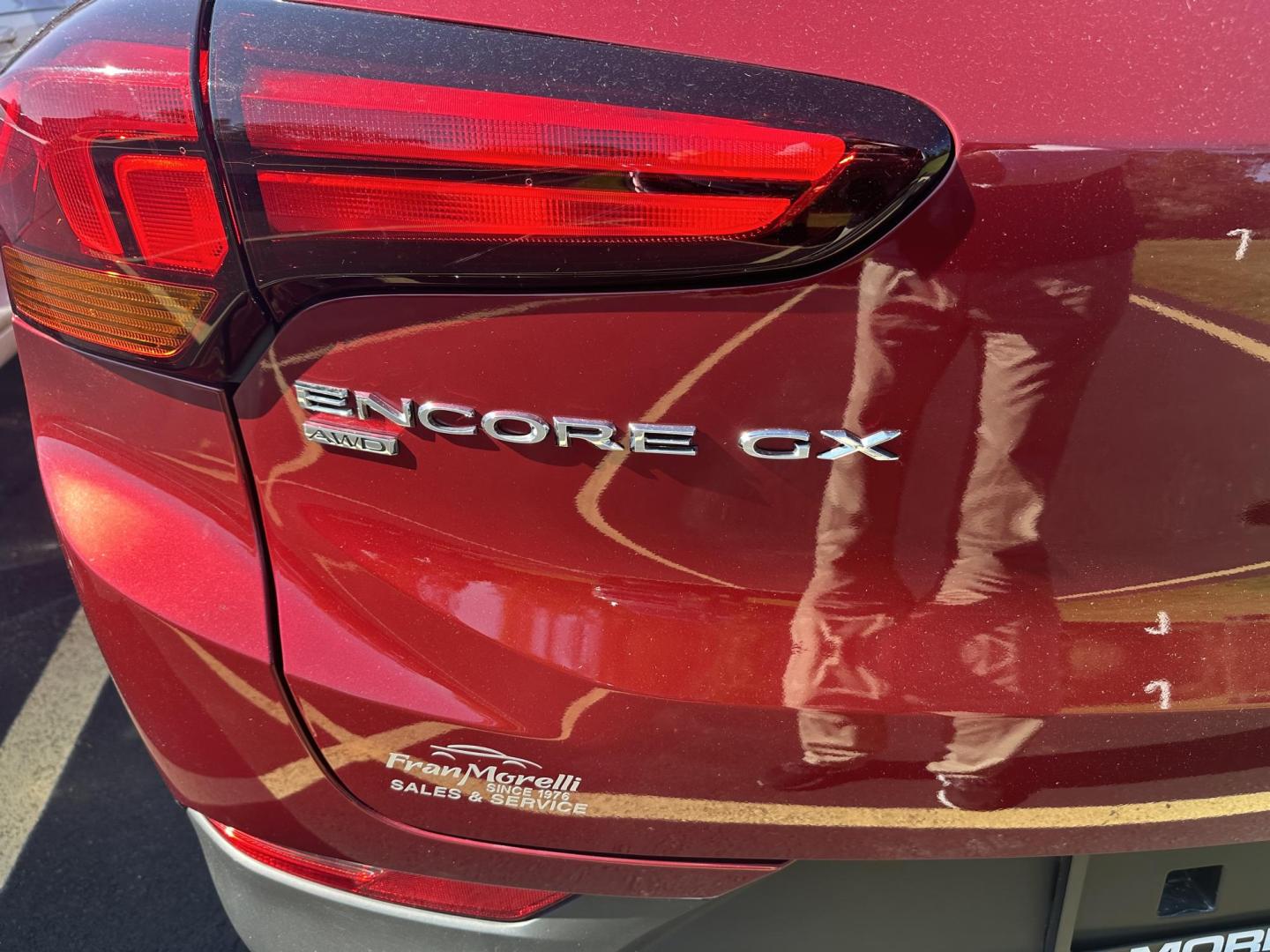 2022 Red Buick Encore GX Preferred AWD (KL4MMCSL7NB) with an 1.3L L3 TURBO engine, 9A transmission, located at 8464 Route 219, Brockway, PA, 15824, (814) 265-1330, 41.226871, -78.780518 - Photo#11