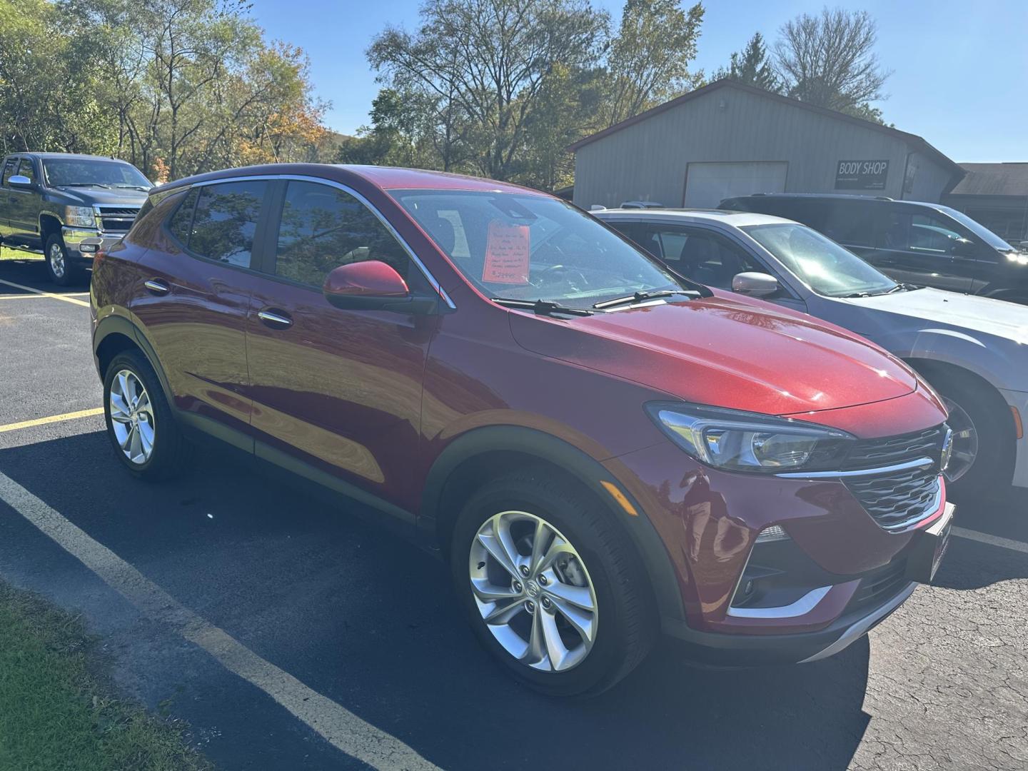 2022 Red Buick Encore GX Preferred AWD (KL4MMCSL7NB) with an 1.3L L3 TURBO engine, 9A transmission, located at 8464 Route 219, Brockway, PA, 15824, (814) 265-1330, 41.226871, -78.780518 - Photo#17