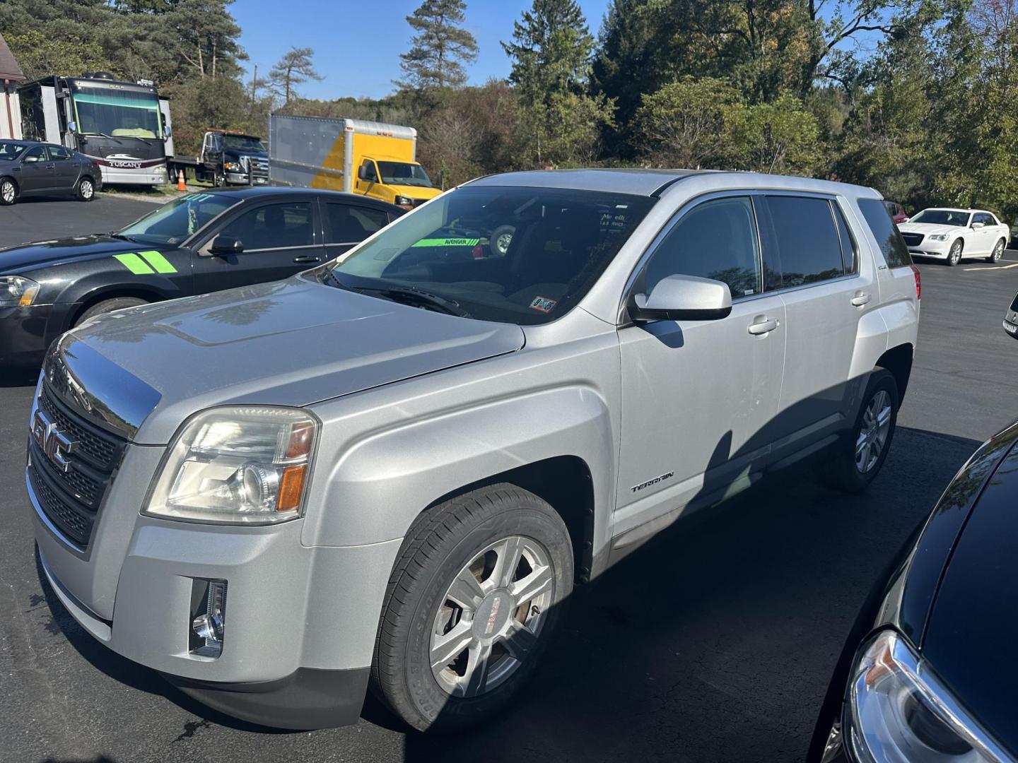 2015 Silver GMC Terrain SLE1 AWD (2GKFLVEKXF6) with an 2.4L L4 DOHC 16V FFV engine, 6-Speed Automatic transmission, located at 8464 Route 219, Brockway, PA, 15824, (814) 265-1330, 41.226871, -78.780518 - Photo#0