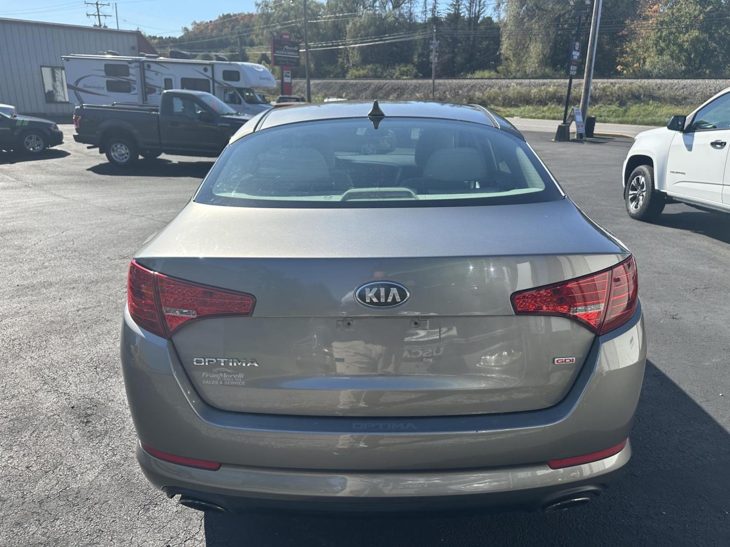 2013 Brown Kia Optima LX MT (5XXGM4A7XDG) with an 2.4L L4 DOHC 16V engine, 5-Speed Manual transmission, located at 8464 Route 219, Brockway, PA, 15824, (814) 265-1330, 41.226871, -78.780518 - Fresh local trade in very nice condition, and serviced up. - Photo#6