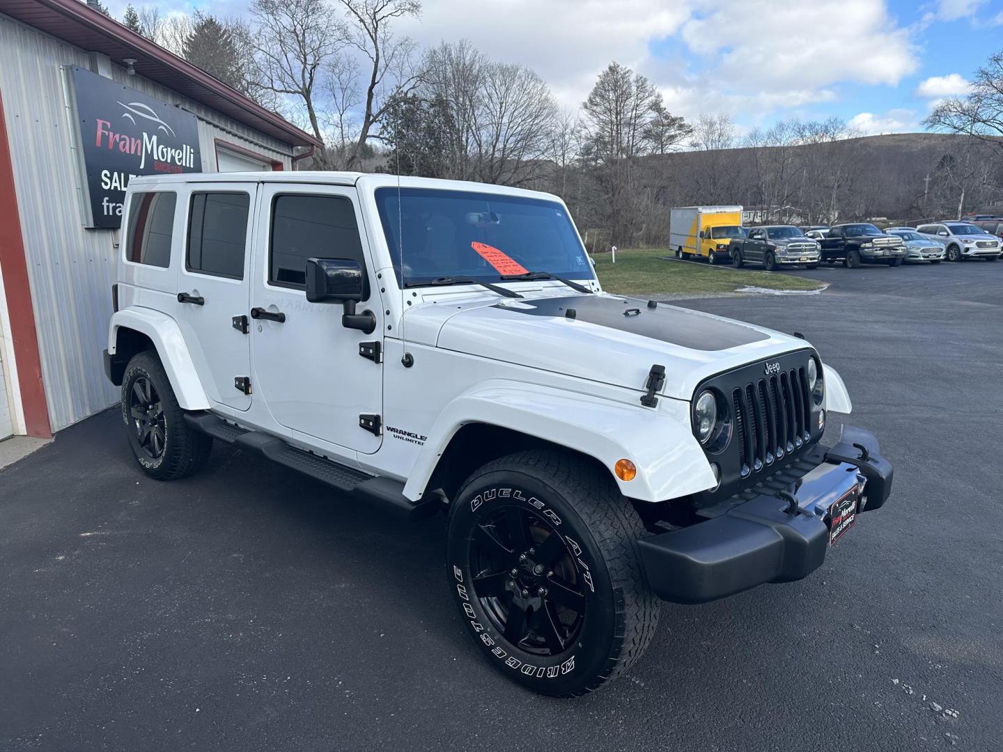 2014 White Jeep Wrangler Unlimited Sahara 4WD (1C4HJWEGXEL) with an 3.6L V6 DOHC 24V FFV engine, located at 8464 Route 219, Brockway, PA, 15824, (814) 265-1330, 41.226871, -78.780518 - Local owner well taken care of and serviced at our dealership. This Jeep Wrangler was bought originally from here and serviced up. 2014 Jeep Wrangler Unlimited Altitude package with V6, leather interior, matching hard top, back up camera and much more. Blacked out wheels, serviced and ready to go. - Photo#14