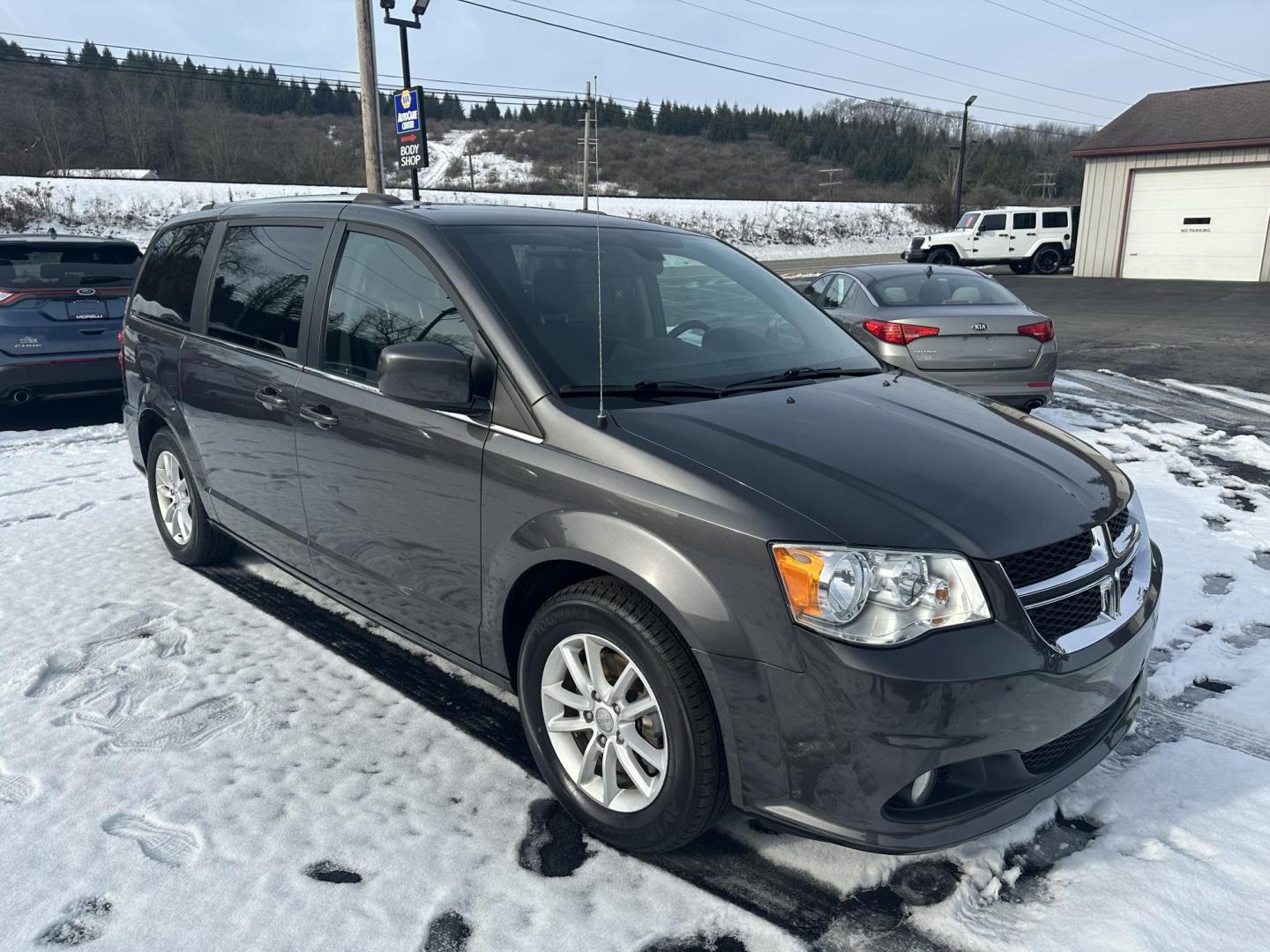 2019 Gray Dodge Grand Caravan SXT (2C4RDGCG9KR) with an 3.6L V6 DOHC 24V engine, 6A transmission, located at 8464 Route 219, Brockway, PA, 15824, (814) 265-1330, 41.226871, -78.780518 - Fresh local trade in with low miles and well equipped. Stop in and check out this 2019 Dodge Gr Caravan SXT with 7 passenger seating, rear a/c, power driver's seat, captain chairs, big screen radio and much more. Serviced up and comes with a warranty. - Photo#11