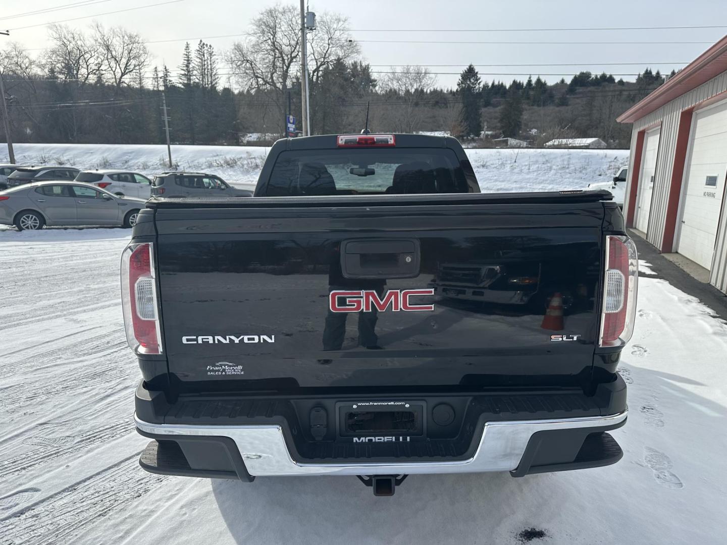 2015 Black GMC Canyon SLT Crew Cab 4WD Short Box (1GTG6CE32F1) with an 3.6L V6 DOHC 24V engine, 6-Speed Automatic transmission, located at 8464 Route 219, Brockway, PA, 15824, (814) 265-1330, 41.226871, -78.780518 - ONE SHARP TRUCK...fresh arrival in this 2015 GMC Canyon Crew SLT 4wd with V6, leather interior, power/heated front seats, air condition, power windows and locks, factory alloys, bed cover, factory hitch and much more. Priced to sell, hurry in before this one is gone. Serviced up with new tires and b - Photo#10