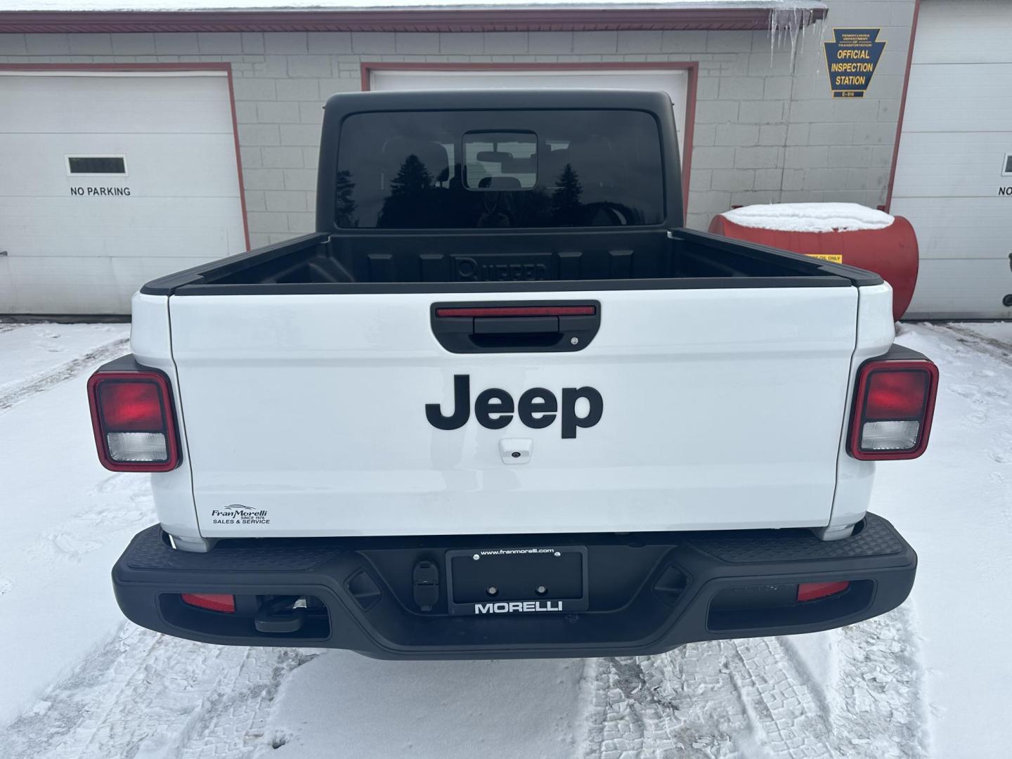 2023 White Jeep Gladiator Sport (1C6HJTAG3PL) with an 3.6L V6 DOHC 24V engine, 6M transmission, located at 8464 Route 219, Brockway, PA, 15824, (814) 265-1330, 41.226871, -78.780518 - Photo#11