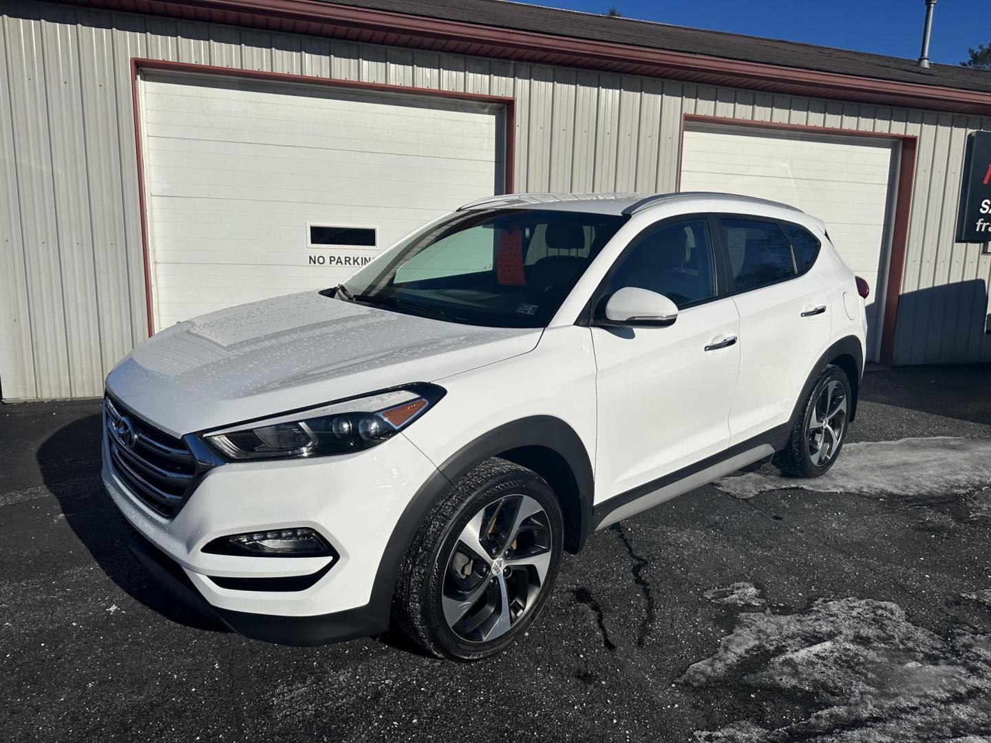 2018 White Hyundai Tucson Eco AWD (KM8J3CA29JU) with an 1.6L L4 DOHC 16V engine, 7A transmission, located at 8464 Route 219, Brockway, PA, 15824, (814) 265-1330, 41.226871, -78.780518 - Good looking 2018 Hyundai Tucson AWD Limited with leather interior, power/heated front seats, factory alloys, and ONLY 69000 miles. Serviced up and comes with a warranty. Priced to sell, so hurry in before this one is gone. - Photo#0