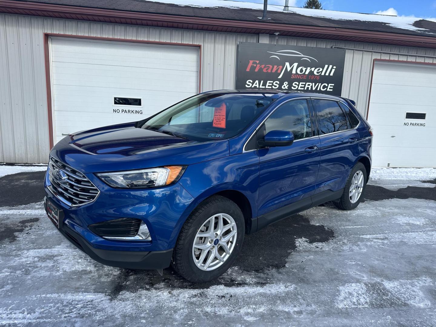 2022 Blue Ford Edge SEL AWD (2FMPK4J9XNB) with an 2.0L L4 DOHC 16V engine, 6A transmission, located at 8464 Route 219, Brockway, PA, 15824, (814) 265-1330, 41.226871, -78.780518 - Photo#0