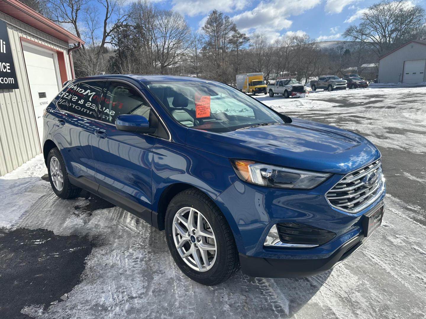 2022 Blue Ford Edge SEL AWD (2FMPK4J9XNB) with an 2.0L L4 DOHC 16V engine, 6A transmission, located at 8464 Route 219, Brockway, PA, 15824, (814) 265-1330, 41.226871, -78.780518 - Photo#17