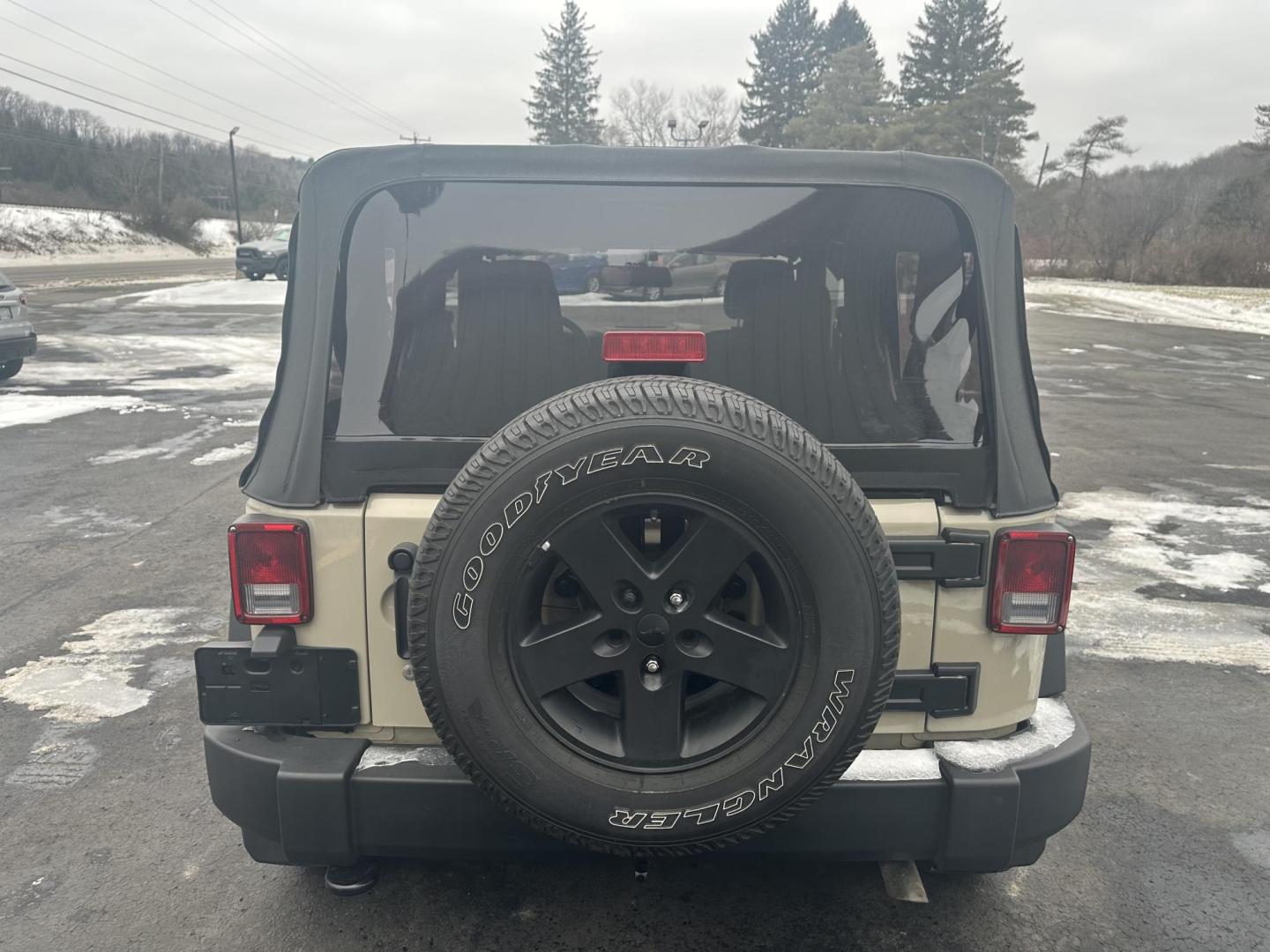 2018 Tan Jeep Wrangler Sport 4WD (1C4AJWAG4JL) with an 3.6L V6 DOHC 24V FFV engine, automatic transmission, located at 8464 Route 219, Brockway, PA, 15824, (814) 265-1330, 41.226871, -78.780518 - Clean, good looking 2018 Jeep Wrangler Sport with V6, air condition, soft top, blacked out wheels, and ONLY 58000 miles. This Jeep is serviced and comes with a warranty. Priced to sell so hurry in before your too late. - Photo#9