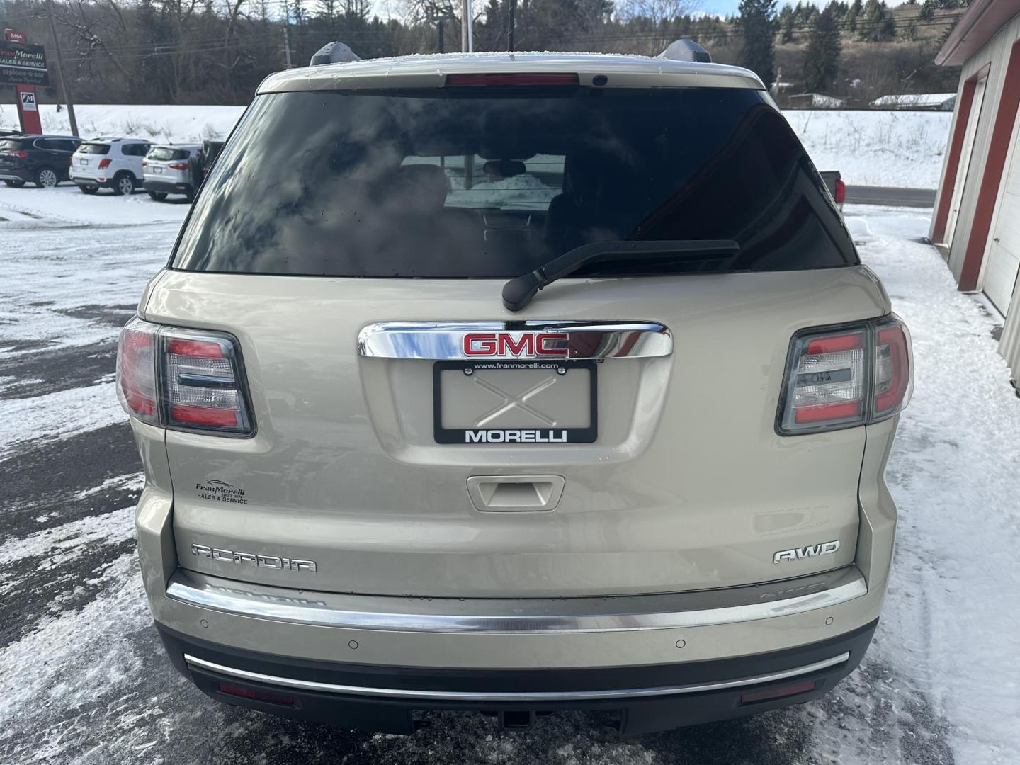 2014 Tan GMC Acadia SLT-1 AWD (1GKKVRKD3EJ) with an 3.6L V6 DOHC 24V engine, 6-Speed Automatic transmission, located at 8464 Route 219, Brockway, PA, 15824, (814) 265-1330, 41.226871, -78.780518 - Very clean locally traded in with lots of equipment. This 2014 GMC Acadia SLT AWD is equipped with leather interior, captain chairs, 3rd row seating, sunroof and much more. Serviced up and ready to go. Great price on this Acadia. - Photo#8