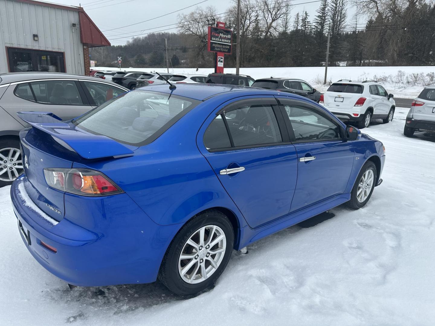 2016 Blue Mitsubishi Lancer ES 5M (JA32U2FU5GU) with an 2.0L L4 SOHC 16V engine, 5M transmission, located at 8464 Route 219, Brockway, PA, 15824, (814) 265-1330, 41.226871, -78.780518 - Locally traded in car that is very nice shape and serviced up. Manual transmission, factory alloy wheels and well equipped. Serviced up and ready to go. - Photo#9