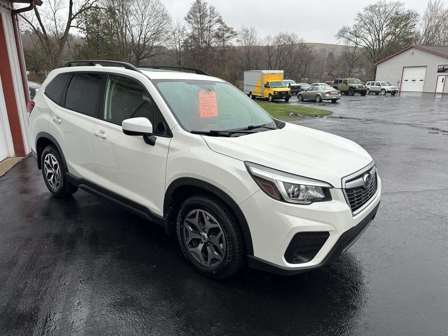 2019 White Subaru Forester Premium (JF2SKAGC9KH) with an 2.5L H4 SOHC 16V engine, CVT transmission, located at 8464 Route 219, Brockway, PA, 15824, (814) 265-1330, 41.226871, -78.780518 - Good looking 2019 Subaru Forester Premium package AWD with automatic transmission, air condition, power/heated front seats, pano roof, factory alloy wheels, and only 73000 miles. This pre owned Subaru is serviced up with new tires/brakes and comes with a warranty. Hurry in this won't last long. - Photo#20