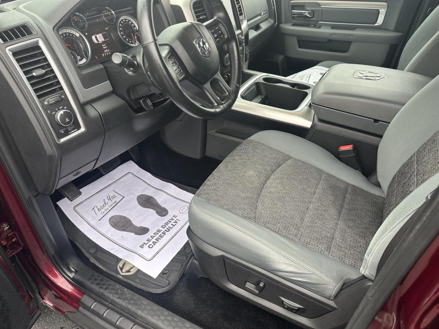 2017 Burgandy RAM 1500 SLT Crew Cab LWB 4WD (1C6RR7TTXHS) with an 5.7L V8 OHV 16V engine, 8A transmission, located at 8464 Route 219, Brockway, PA, 15824, (814) 265-1330, 41.226871, -78.780518 - Sharp looking pre owned 2017 Ram 1500 Crew Cab Big Horn 4x4 with Hemi motor, air condition, power windows and locks, 20's, hitch and much more. Low miles, serviced, and comes with a warranty. Priced to sell, hurry in this one won't last long. - Photo#4