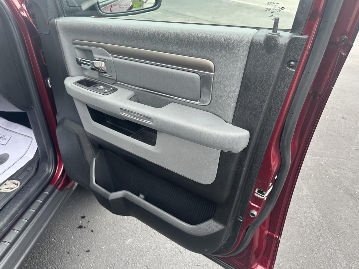 2017 Burgandy RAM 1500 SLT Crew Cab LWB 4WD (1C6RR7TTXHS) with an 5.7L V8 OHV 16V engine, 8A transmission, located at 8464 Route 219, Brockway, PA, 15824, (814) 265-1330, 41.226871, -78.780518 - Sharp looking pre owned 2017 Ram 1500 Crew Cab Big Horn 4x4 with Hemi motor, air condition, power windows and locks, 20's, hitch and much more. Low miles, serviced, and comes with a warranty. Priced to sell, hurry in this one won't last long. - Photo#17