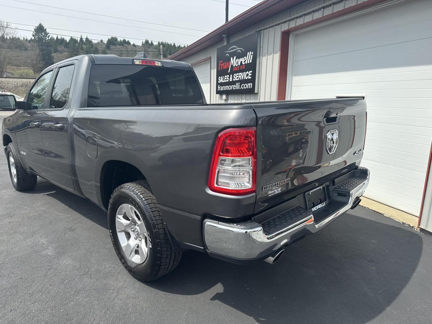 2021 Gray RAM 1500 Big Horn Quad Cab 4WD (1C6SRFBT2MN) with an Hemi engine, 8A transmission, located at 8464 Route 219, Brockway, PA, 15824, (814) 265-1330, 41.226871, -78.780518 - Very clean and well taken care of 2021 Ram 1500 Q/Cab Big Horn 4wd truck with air condition, power windows and locks, spray in liner, alloy wheels and HEMI motor. Low miles, 1-owner, serviced and comes with factory warranty. - Photo#12