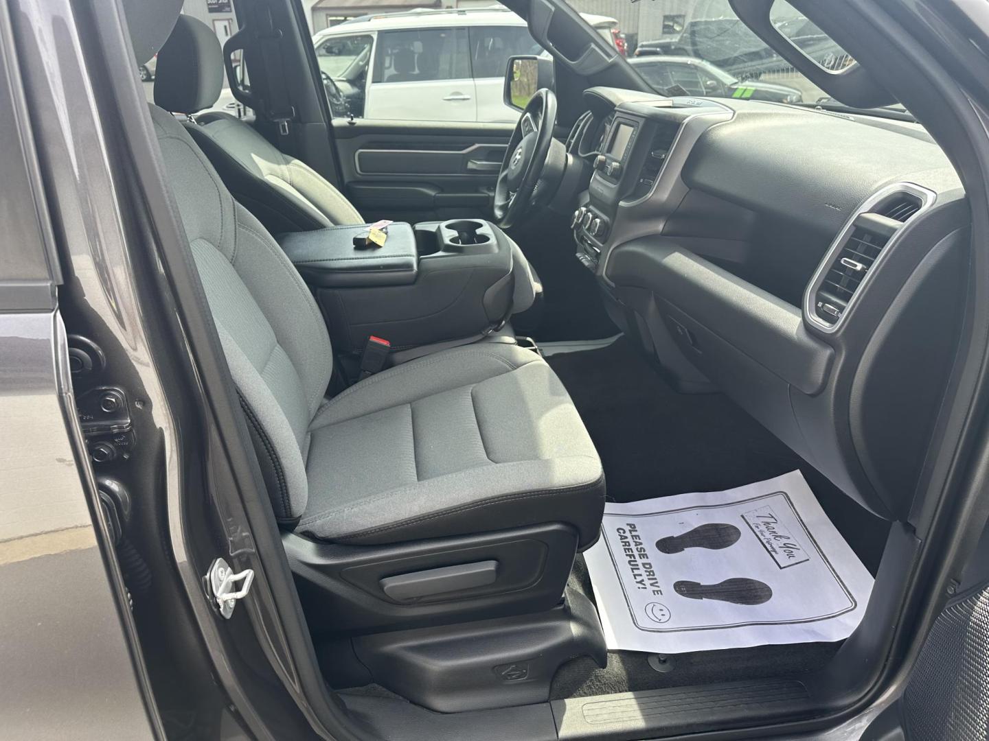 2021 Gray RAM 1500 Big Horn Quad Cab 4WD (1C6SRFBT2MN) with an Hemi engine, 8A transmission, located at 8464 Route 219, Brockway, PA, 15824, (814) 265-1330, 41.226871, -78.780518 - Very clean and well taken care of 2021 Ram 1500 Q/Cab Big Horn 4wd truck with air condition, power windows and locks, spray in liner, alloy wheels and HEMI motor. Low miles, 1-owner, serviced and comes with factory warranty. - Photo#18